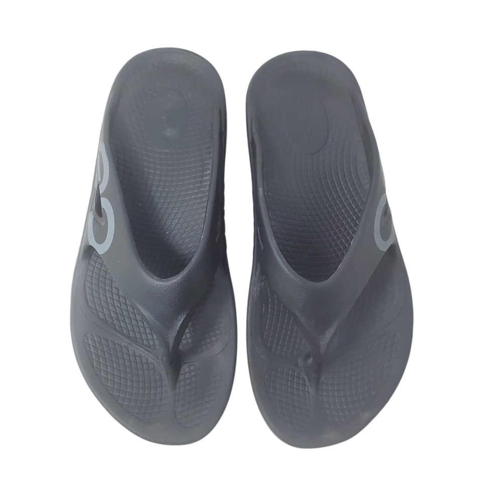Oofos Original Black Recovery Comfort Flip Flop Sandals Men's Size 8 Women's 10